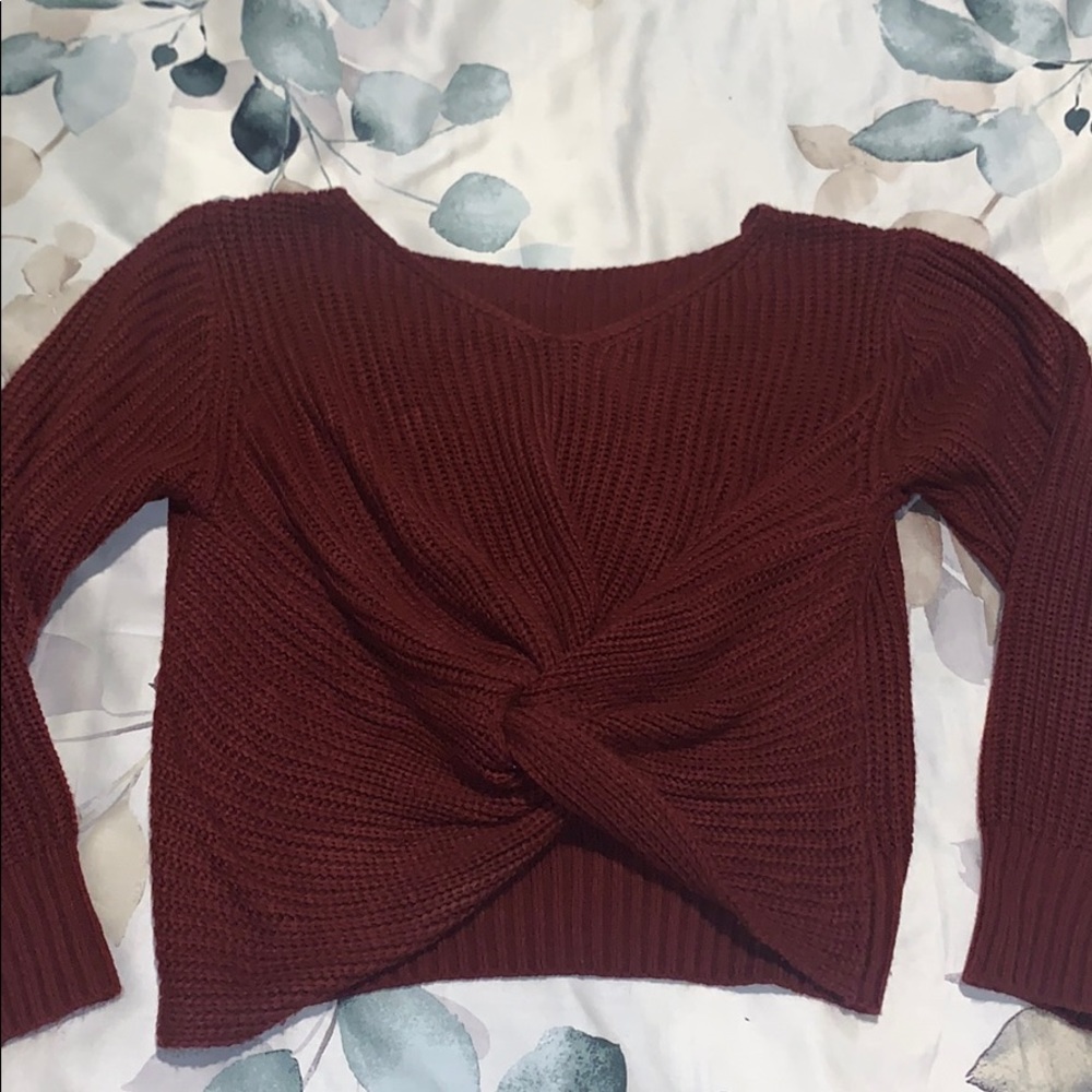 Crop Knot chic Sweater